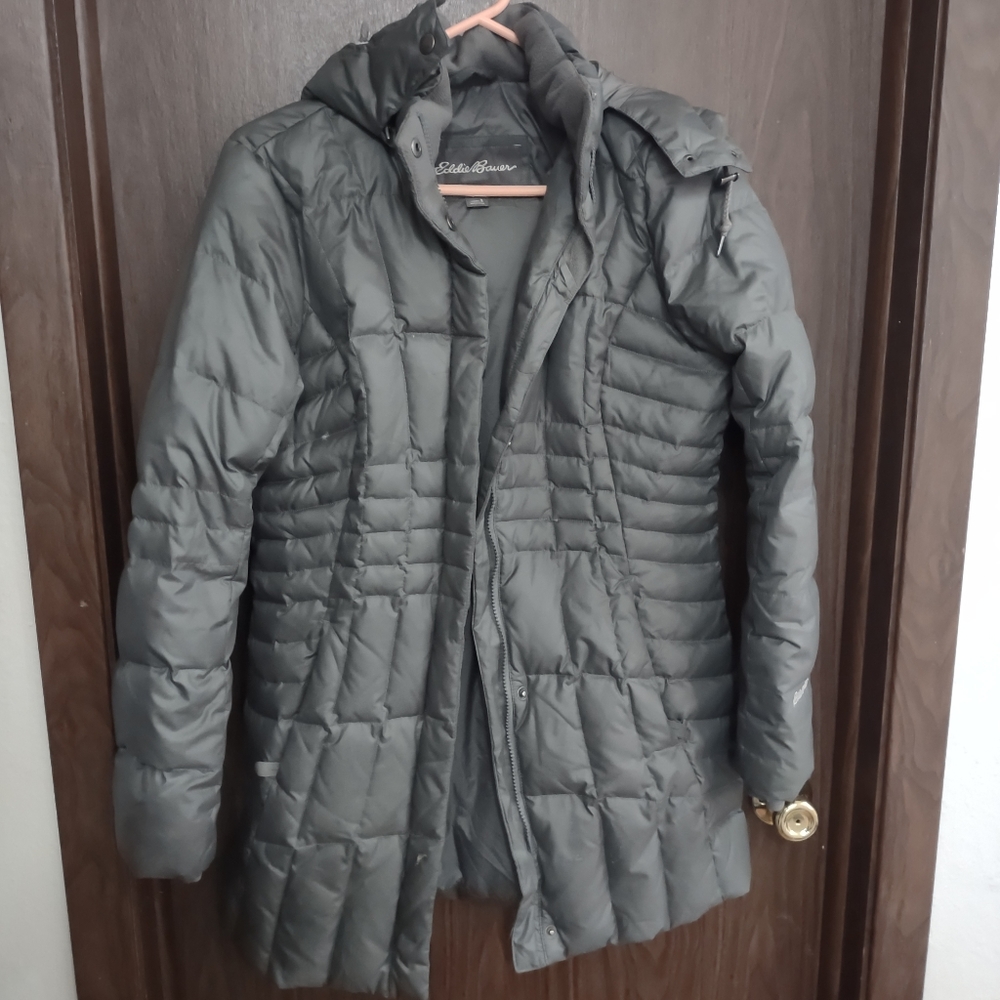 Eddie Bauer Gray Puffer Coat